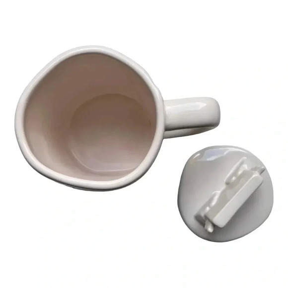 RAE DUNN by Magenta Artisan Love Letters Mug with Topper NEW - Picture 5 of 14